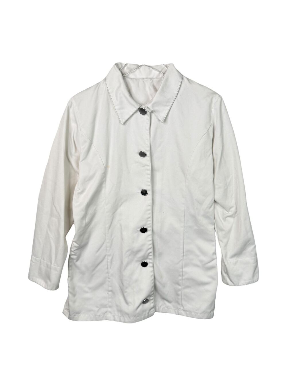 Clinique Vintage 80s White Uniform Jacket Lab Coat Employee Cosmetics Long 8